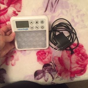 Nature bright blue light alarm clock